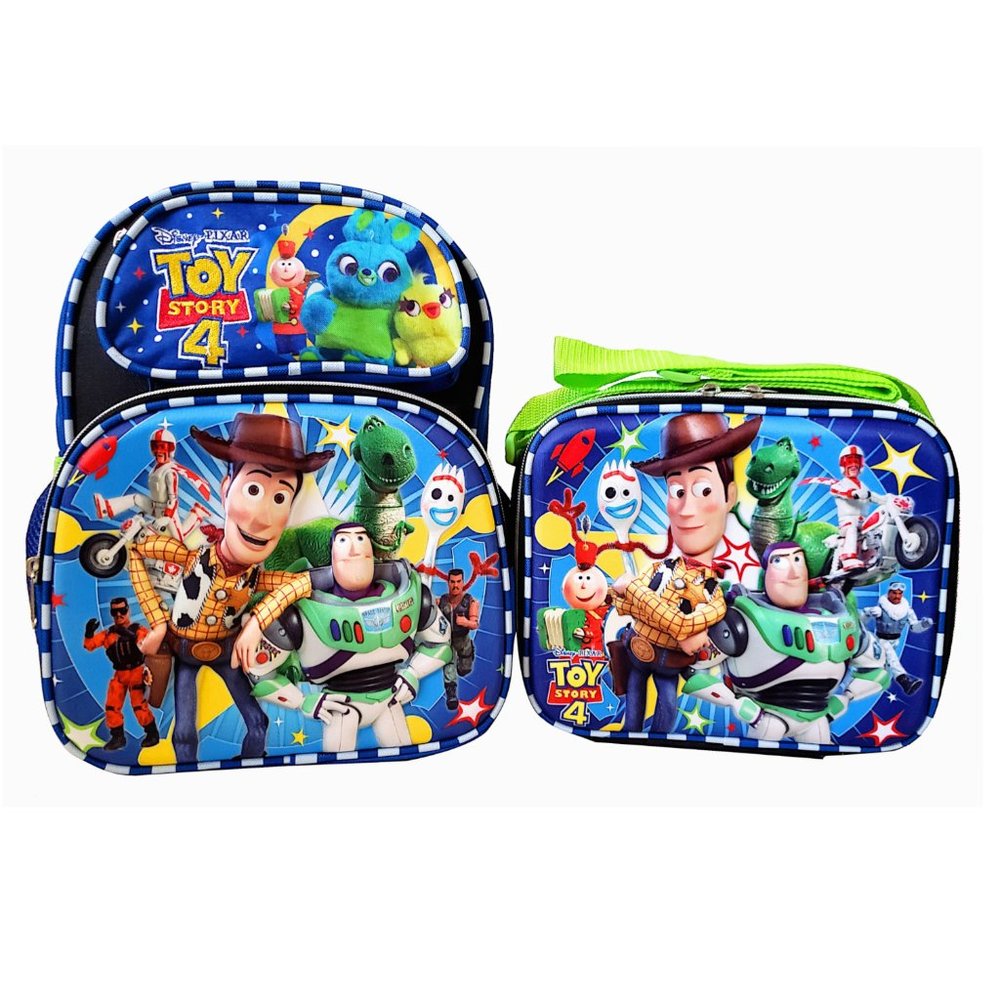 Disney Toy Story Backpack and Lunch Bag Set Kids School Bag with Lunch Box Black